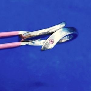 SALE! 925 Silver Ring with Pink Sapphire